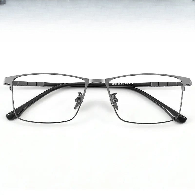 Men's Polygon Full Rim Titanium Prescription Glasses 389188 — view 1 | Rx Spectacle