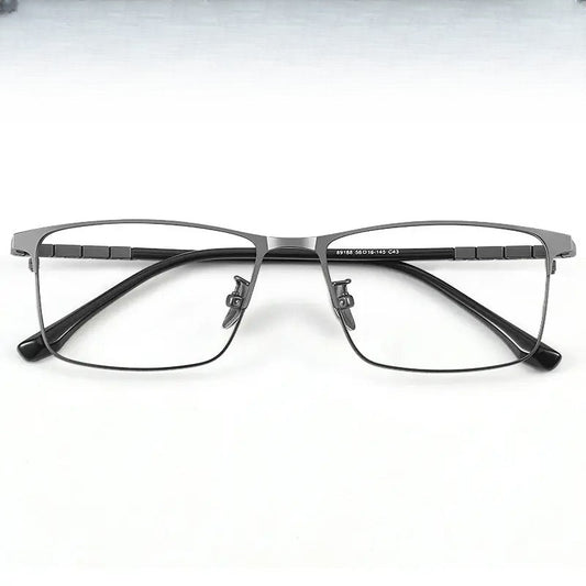 Men's Polygon Full Rim Titanium Prescription Glasses 389188 — view 1 | Rx Spectacle