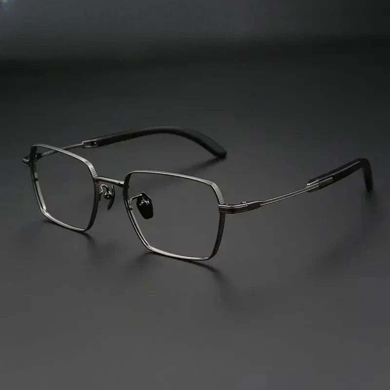 Unisex Polygon Full Rim Titanium Prescription Glasses 612328 — view 1 | Rx Spectacle