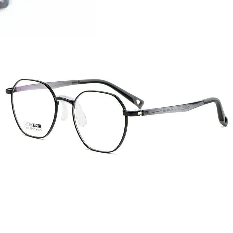 Unisex Full Rim Stainless Steel Prescription Glasses 7511 — view 4 | Rx Spectacle