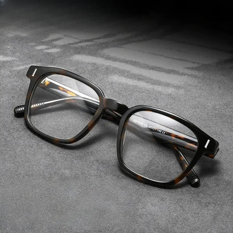 Men's Browline Full Rim Acetate Prescription Glasses 691006 — view 1 | Rx Spectacle