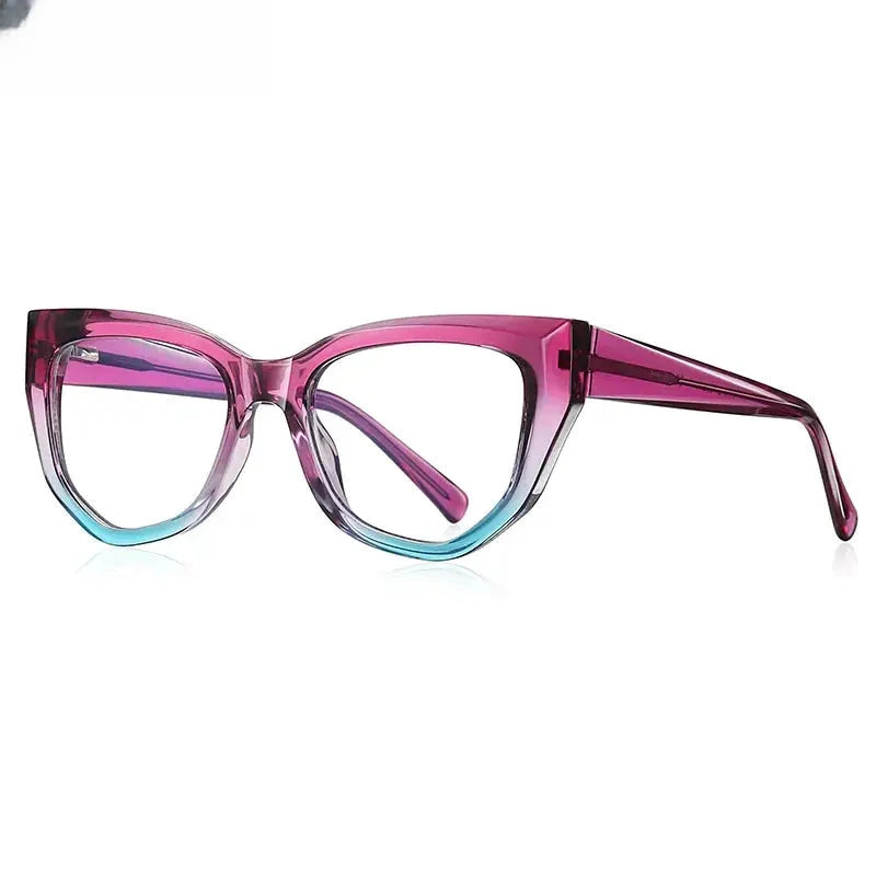 Women's Cat Eye Full Rim TR90 Reading Glasses 2156 — view 10 | Rx Spectacle