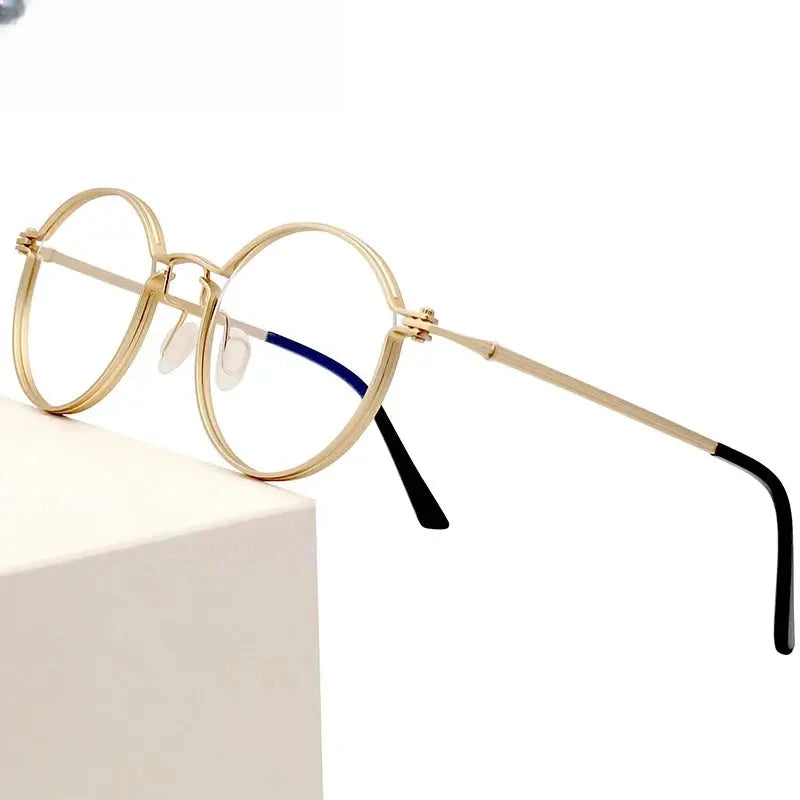 Men's Oval Full Rim Titanium Prescription Glasses 15896 — view 1 | Rx Spectacle