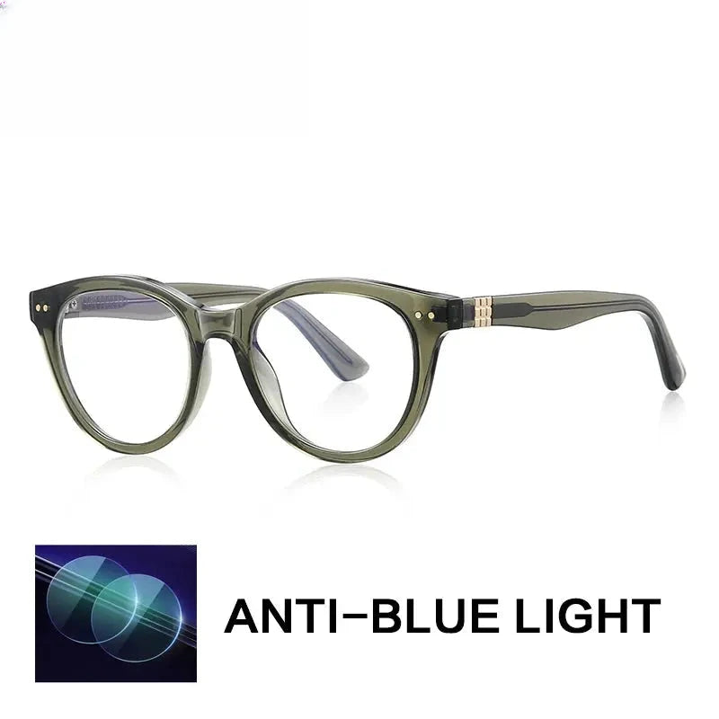 Unisex Oval Full Rim Titanium Reading Glasses Gxyj2231 — view 7 | Rx Spectacle
