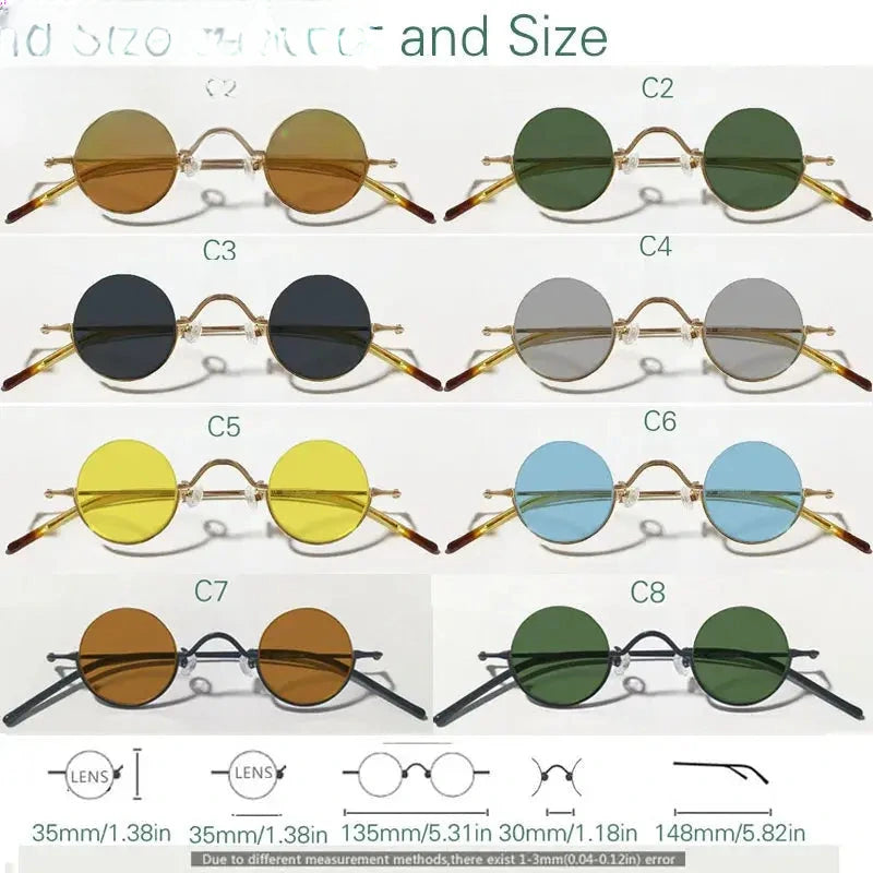 Women's Round Semi-Rimless Alloy Prescription Glasses 14130 — view 2 | Rx Spectacle