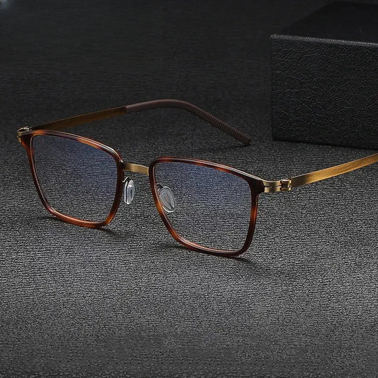 Unisex Square Full Rim Alloy Prescription Glasses Gxyj--1182 — view 1 | Rx Spectacle