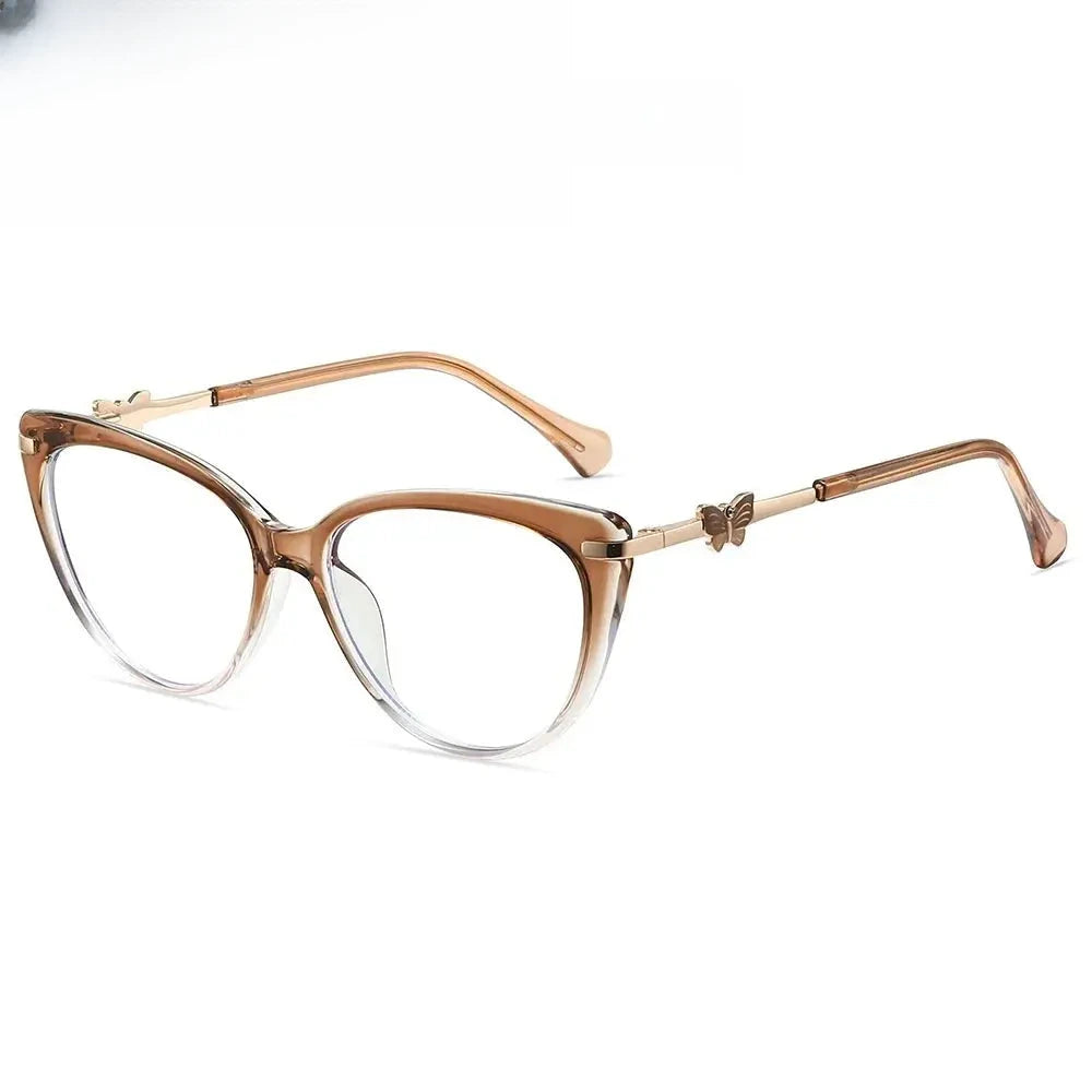 Women's Cat Eye Full Rim TR90 Prescription Glasses 823005 — view 3 | Rx Spectacle