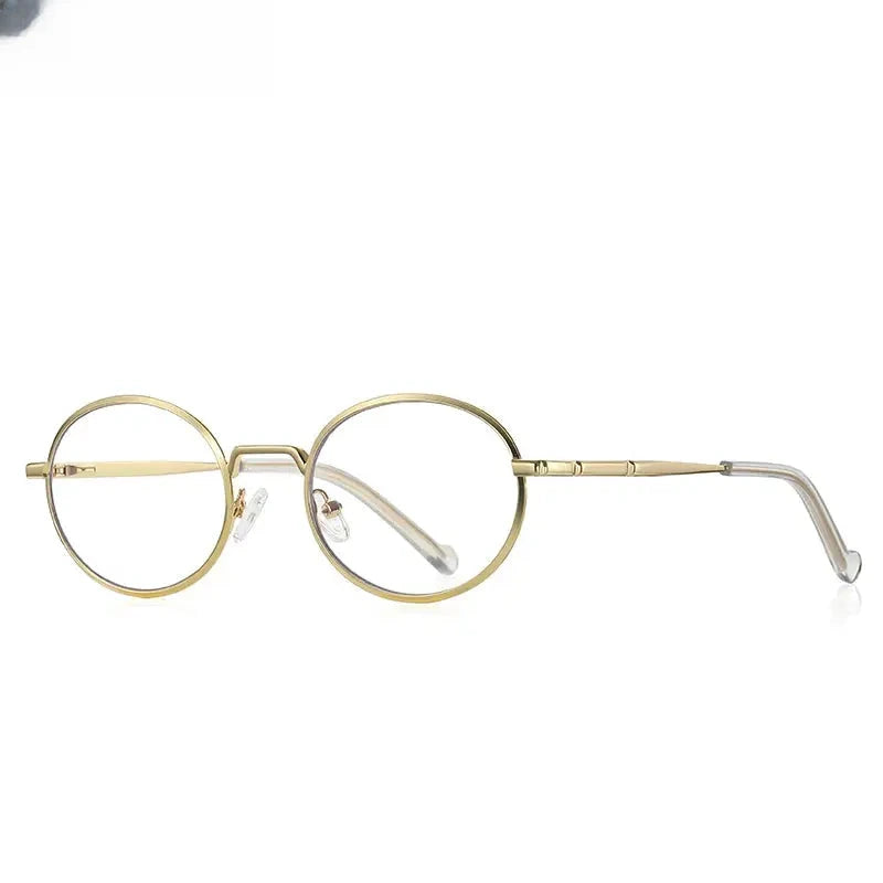 Women's Round Full Rim Stainless Steel Reading Glasses 3058 — view 7 | Rx Spectacle