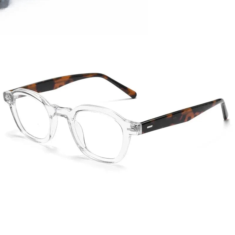 Men's Polygon Full Rim Acetate Flat Top Prescription Glasses — view 5 | Rx Spectacle