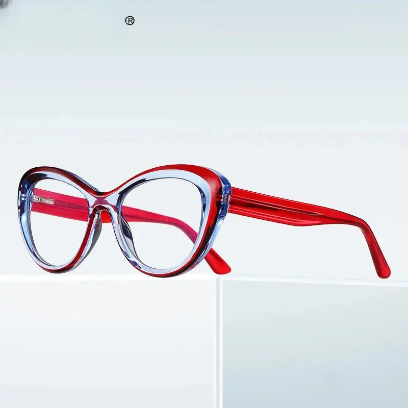 Women's Cat Eye Full Rim TR90 Reading Glasses 2173 — view 2 | Rx Spectacle