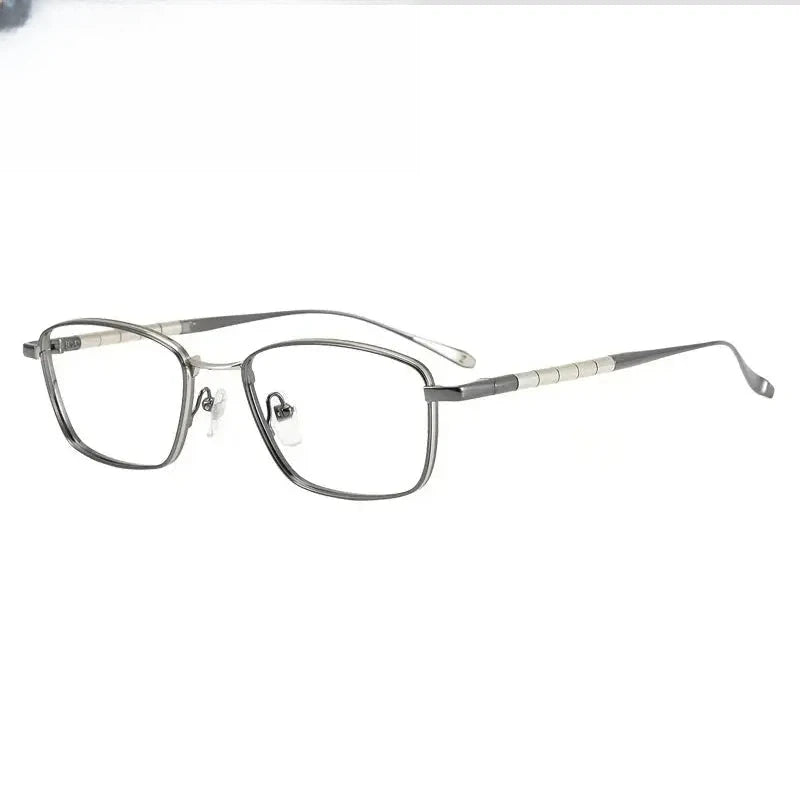 Men's Square Full Rim Titanium Prescription Glasses 367015 — view 1 | Rx Spectacle