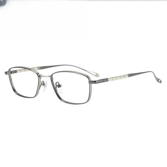 Men's Square Full Rim Titanium Prescription Glasses 367015 — view 1 | Rx Spectacle