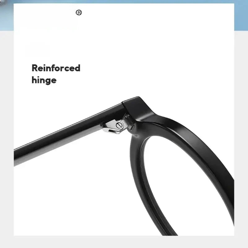 Unisex Round Full Rim Titanium Reading Glasses 2092 — view 4 | Rx Spectacle