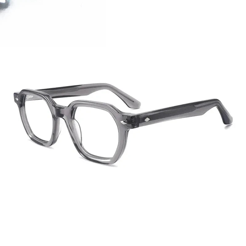Unisex Polygon Full Rim Acetate Flat Top Prescription Glasses Gxyj1501 — view 9 | Rx Spectacle