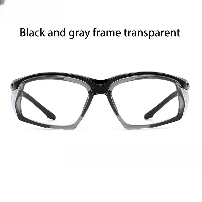 Unisex Square Full Rim TR90 Sports Glasses — view 6 | Rx Spectacle