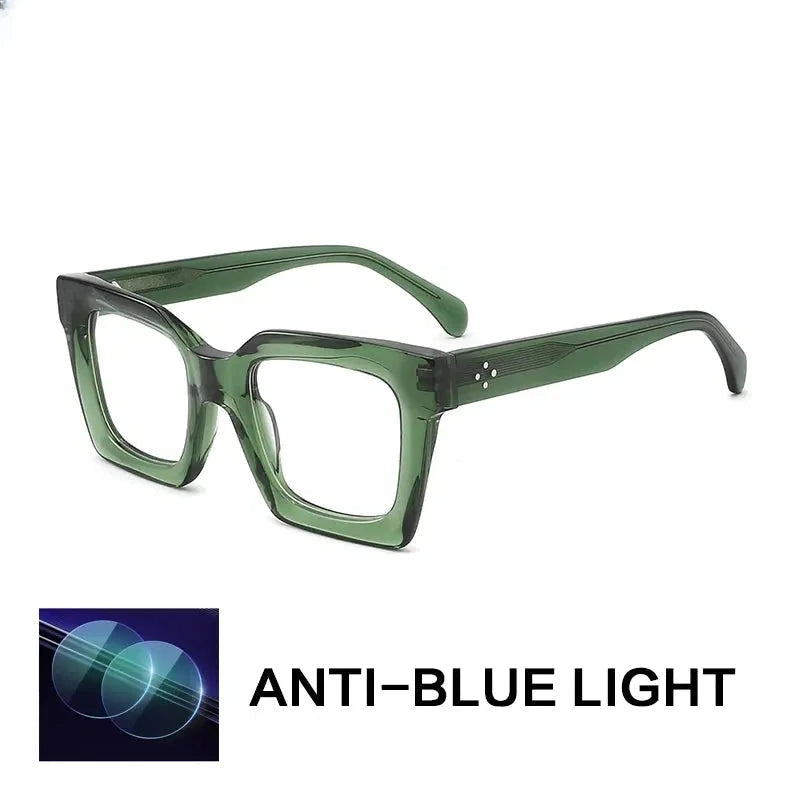 Unisex Square Full Rim Acetate Reading Glasses 882215 — view 4 | Rx Spectacle