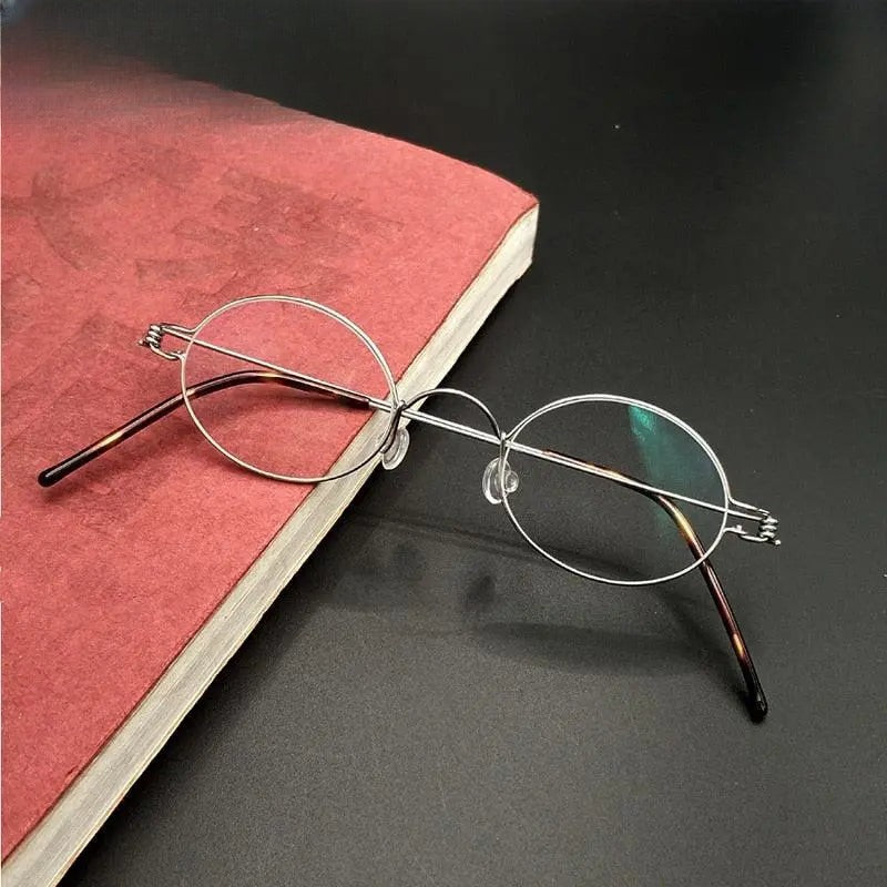 Unisex Rectangular Full Rim Stainless Steel Prescription Glasses Y040 — view 1 | Rx Spectacle