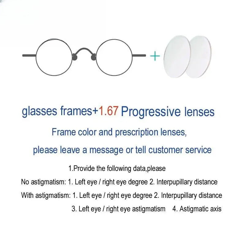 Unisex Round Full Rim Alloy Prescription Glasses 811008 — view 3 | Rx Spectacle