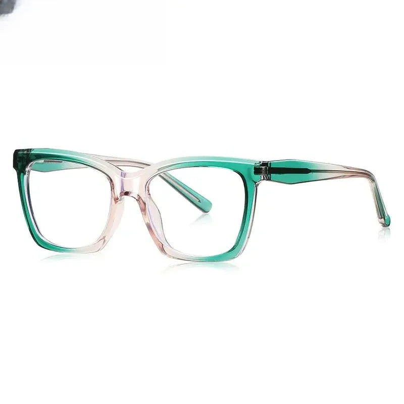 Unisex Square Full Rim Titanium Prescription Glasses 40003 — view 7 | Rx Spectacle