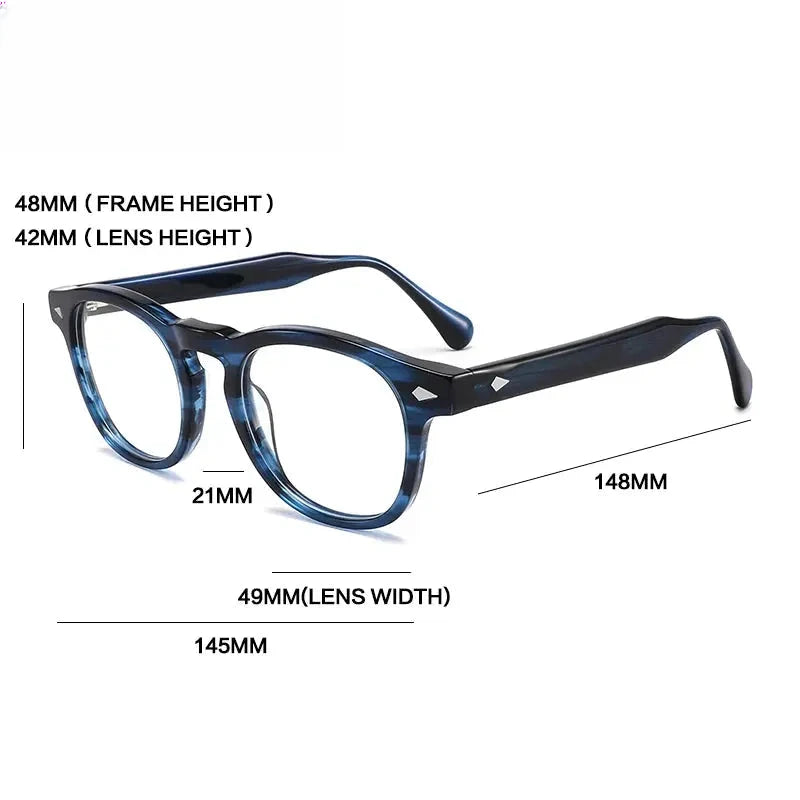 Unisex Square Full Rim Acetate Prescription Glasses Gxyj1575 — view 2 | Rx Spectacle