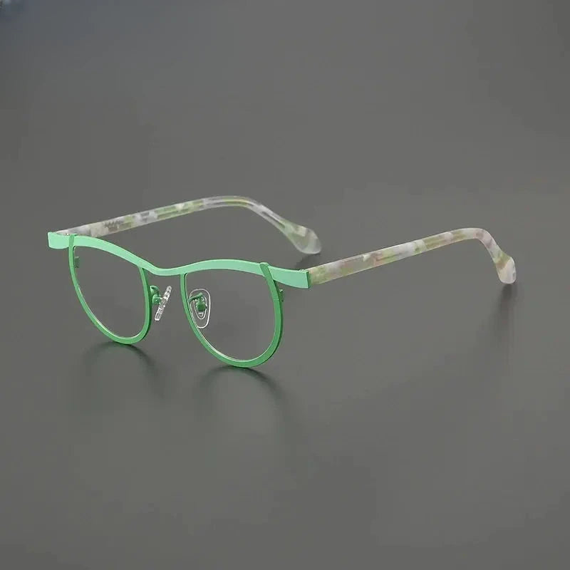 Women's Oval Full Rim Titanium Prescription Glasses G85884 — view 4 | Rx Spectacle