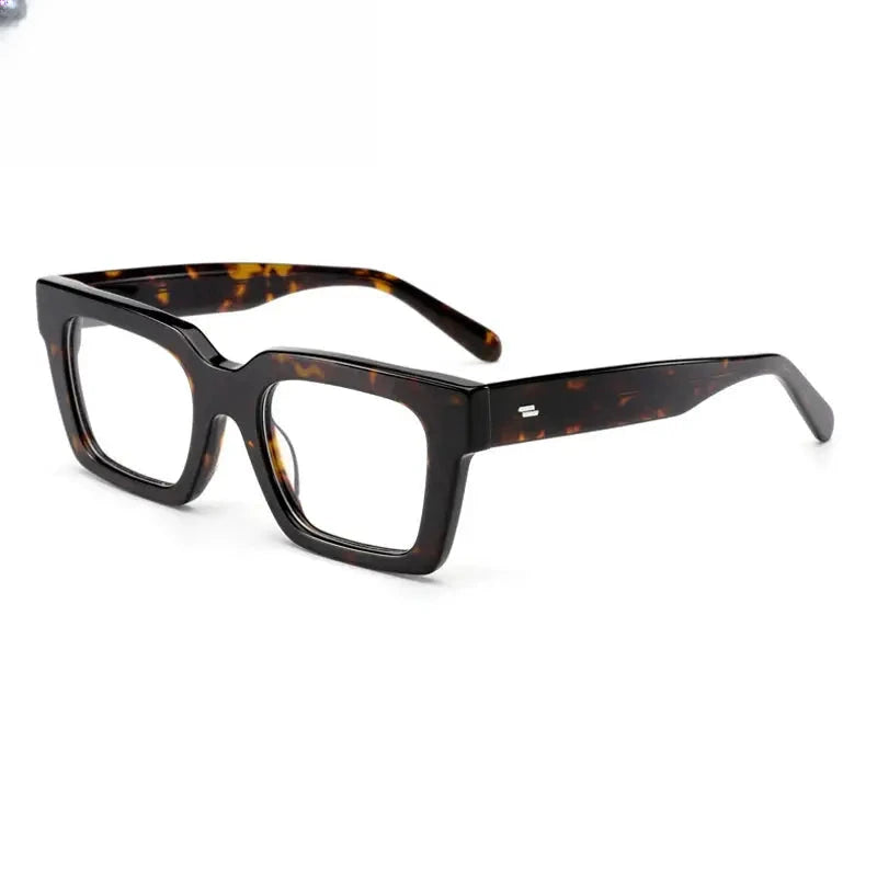 Unisex Square Full Rim Acetate Prescription Glasses Gxyj-1181 — view 9 | Rx Spectacle