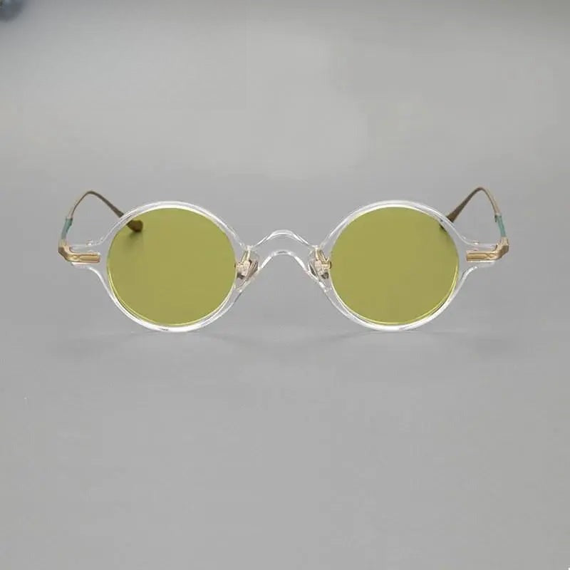Unisex Round Full Rim Titanium Prescription Glasses 4128B — view 3 | Rx Spectacle