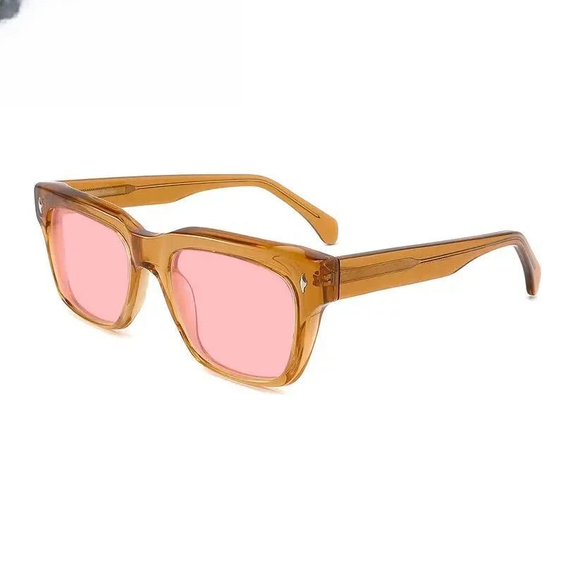 Unisex Square Full Rim Acetate Prescription Glasses Mo15 — view 5 | Rx Spectacle