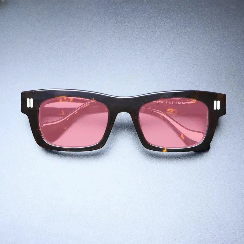Unisex Square Full Rim Acetate Prescription Glasses M004 — view 12 | Rx Spectacle