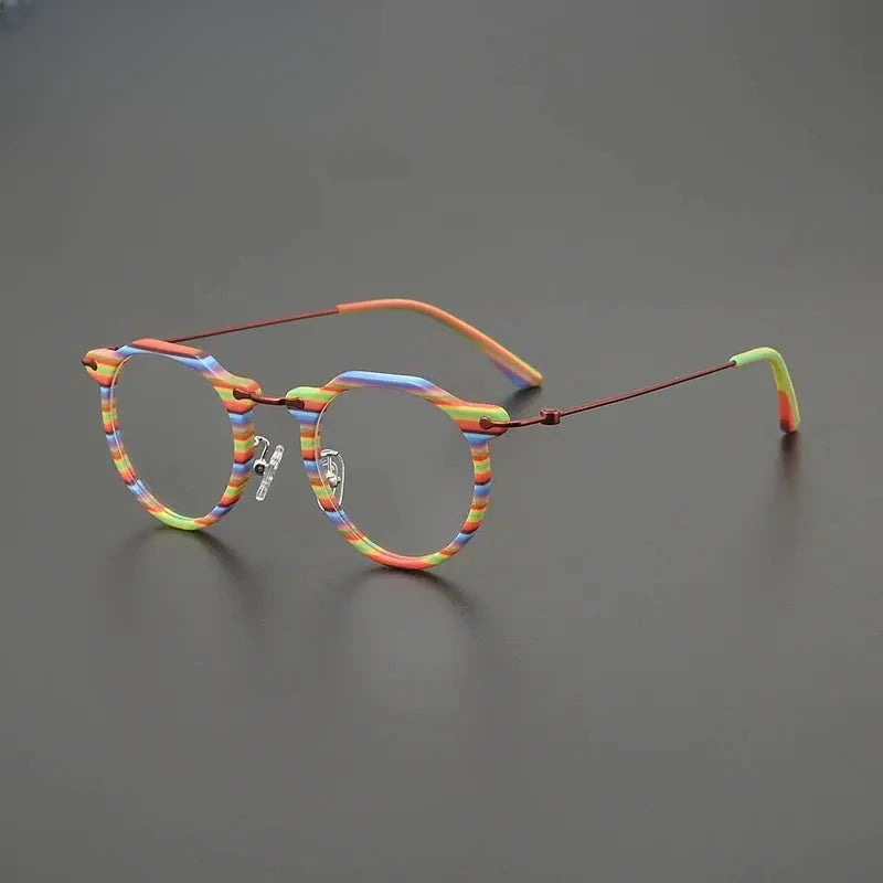 Unisex Square Full Rim Titanium Prescription Glasses G85905 — view 8 | Rx Spectacle