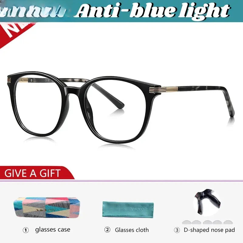 Unisex Round Full Rim TR90 Reading Glasses 77216 — view 3 | Rx Spectacle
