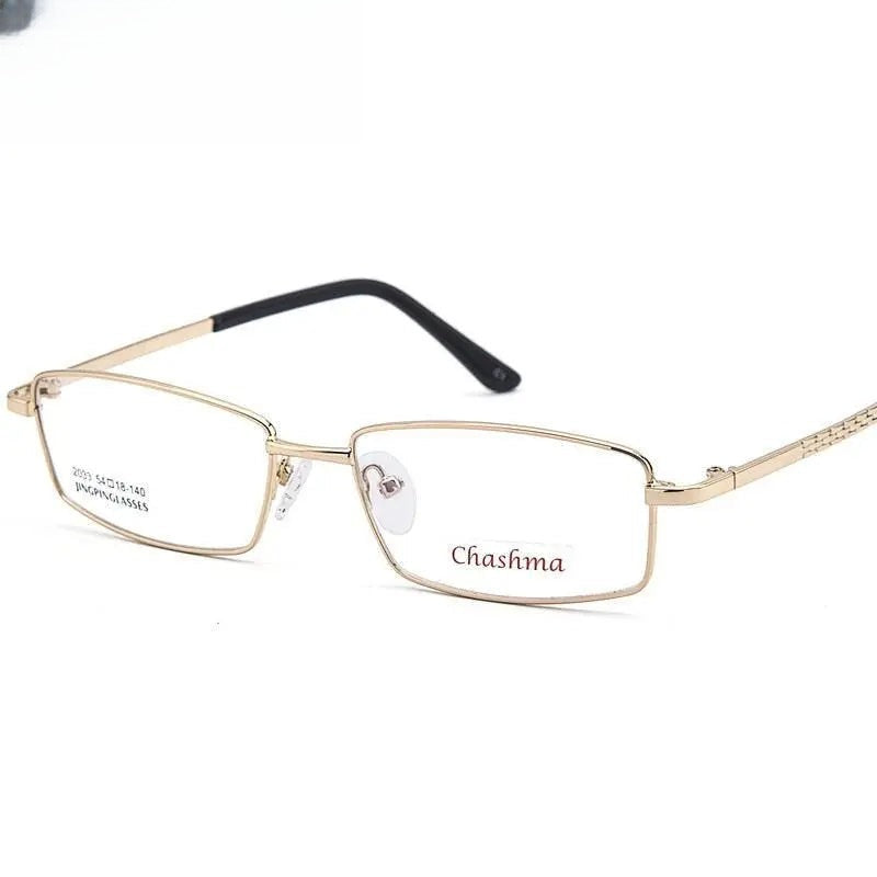 Men's Square Full Rim Alloy Prescription Glasses 2033 — view 1 | Rx Spectacle