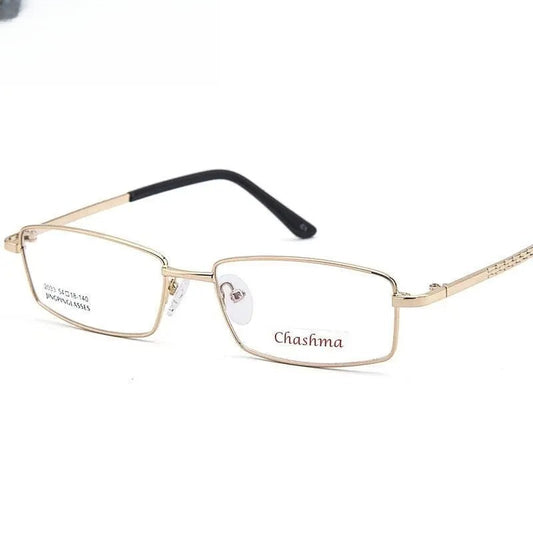 Men's Square Full Rim Alloy Prescription Glasses 2033 — view 1 | Rx Spectacle