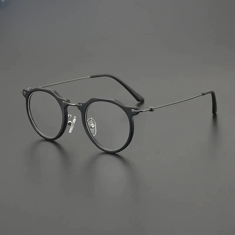 Unisex Square Full Rim Titanium Prescription Glasses G85905 — view 10 | Rx Spectacle