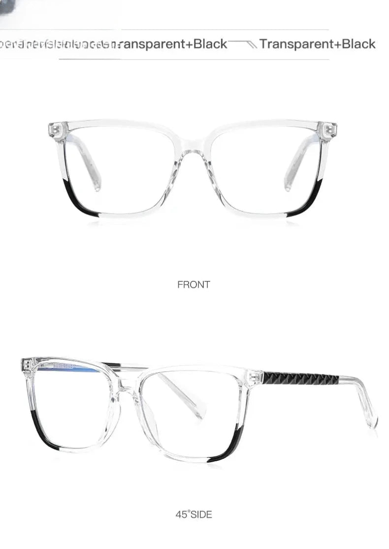 Women's Square Full Rim Plastic Reading Glasses Pfd2135 — view 16 | Rx Spectacle