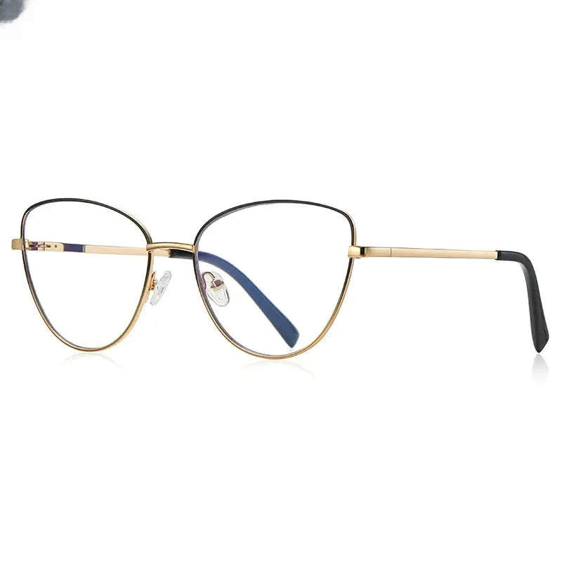 Women's Cat Eye Full Rim Stainless Steel Reading Glasses 3083 — view 7 | Rx Spectacle