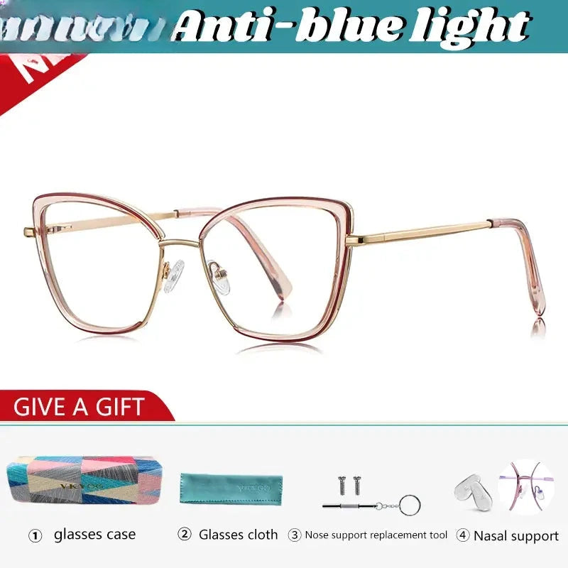 Women's Butterfly Full Rim TR90 Reading Glasses 31524 — view 6 | Rx Spectacle