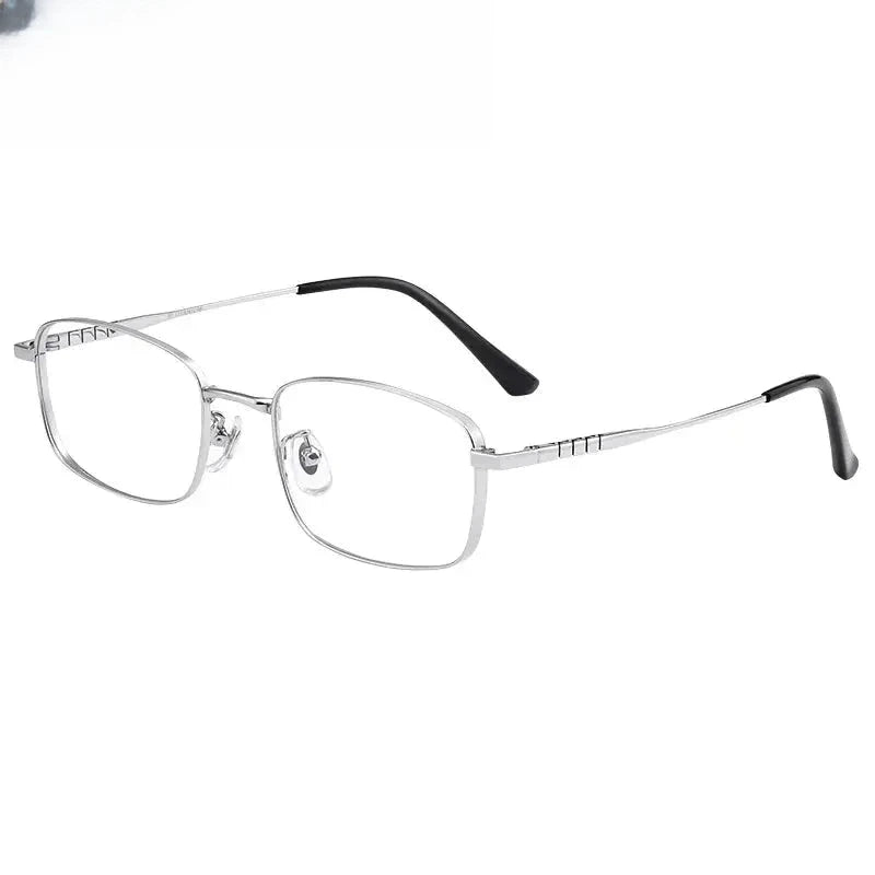 Women's Square Full Rim Titanium Prescription Glasses 15303 — view 1 | Rx Spectacle