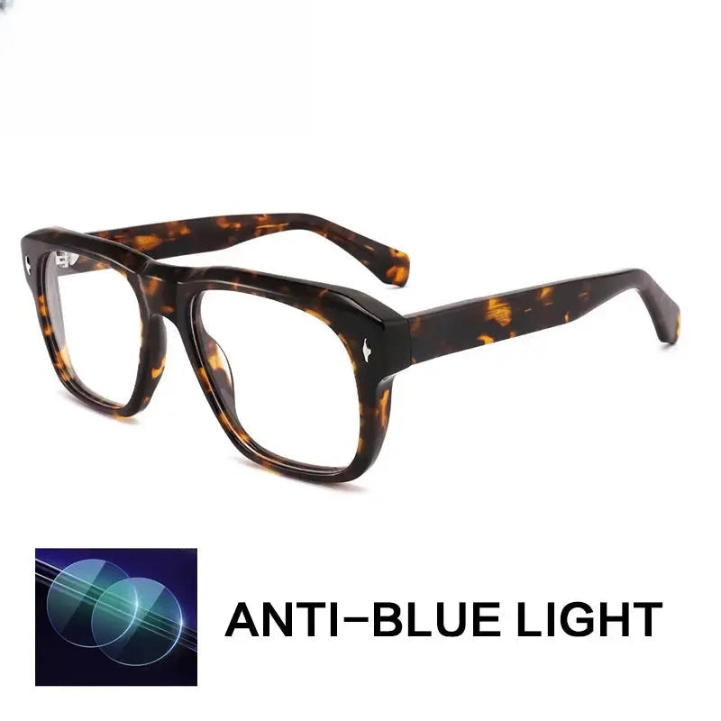 Unisex Square Full Rim Acetate Reading Glasses 882225 — view 3 | Rx Spectacle