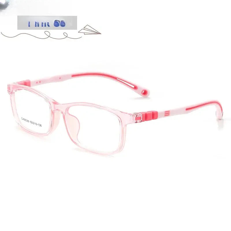 Unisex Square Full Rim TR90 Prescription Glasses V66065 — view 8 | Rx Spectacle