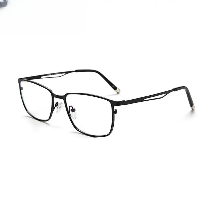 Men's Square Full Rim Alloy Prescription Glasses 2049 — view 9 | Rx Spectacle