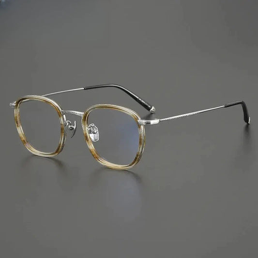 Women's Square Full Rim Titanium Prescription Glasses G1286 — view 1 | Rx Spectacle