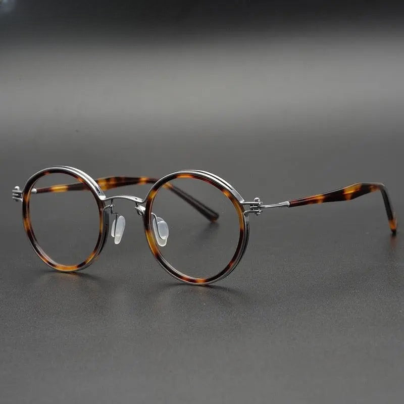 Unisex Round Full Rim Acetate Prescription Glasses Gxyj07 — view 1 | Rx Spectacle