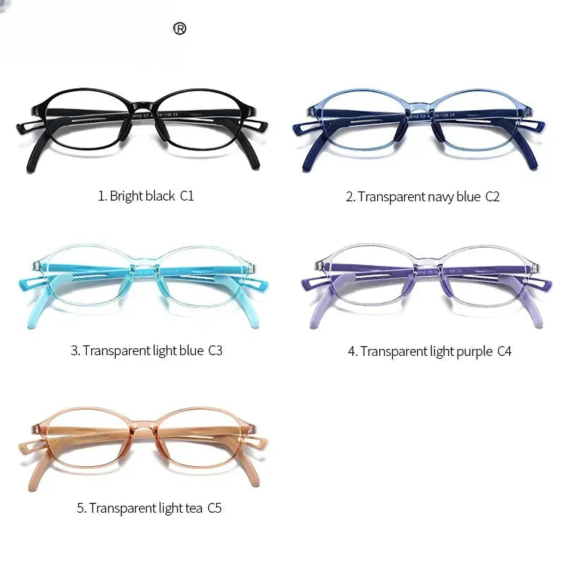 Unisex Oval Full Rim Titanium Prescription Glasses 5110 — view 4 | Rx Spectacle