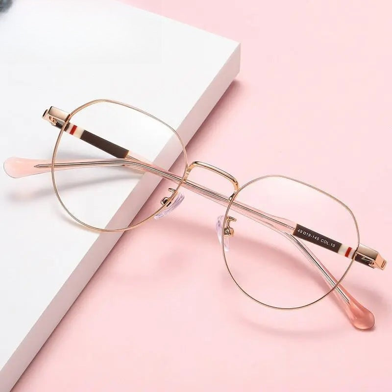 Unisex Round Full Rim Stainless Steel Prescription Glasses 1921 — view 1 | Rx Spectacle