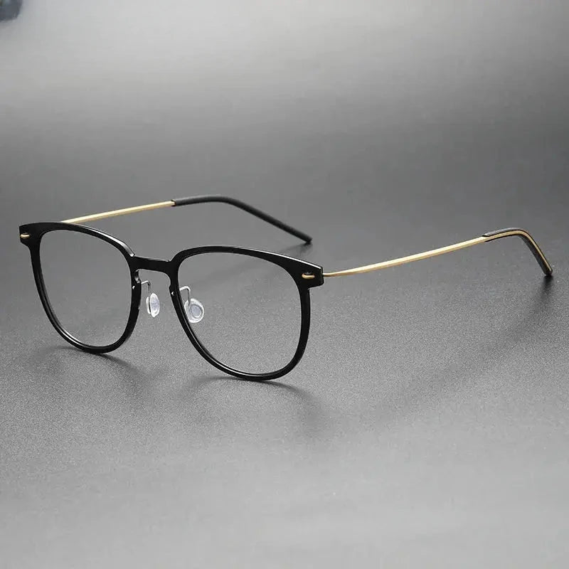 Women's Square Full Rim Titanium Prescription Glasses 316549 — view 7 | Rx Spectacle