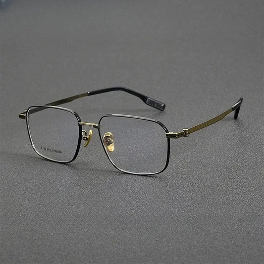 Unisex Square Full Rim Titanium Prescription Glasses 616021 — view 1 | Rx Spectacle