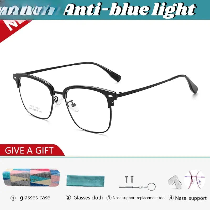 Unisex Square Full Rim TR90 Reading Glasses 9386 — view 6 | Rx Spectacle