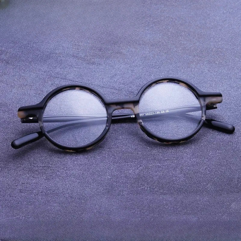 Women's Round Full Rim Acetate Prescription Glasses 98031 — view 2 | Rx Spectacle