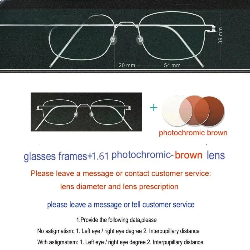 Unisex Oval Full Rim Stainless Steel Screwless Prescription Glasses 61425 — view 18 | Rx Spectacle
